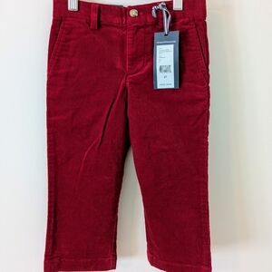 Vineyard Vines Boys Red Corduroy Pants Holiday Preppy Christmas